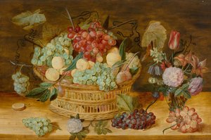 Still Life with Fruits in a Basket